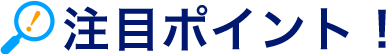 注目ポイント
